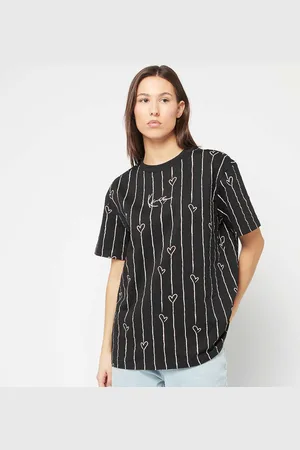 Karl Kani Signature Heart Pinstripe Oversized Tee donna T-shirts e polo taglia XS Abbigliamento