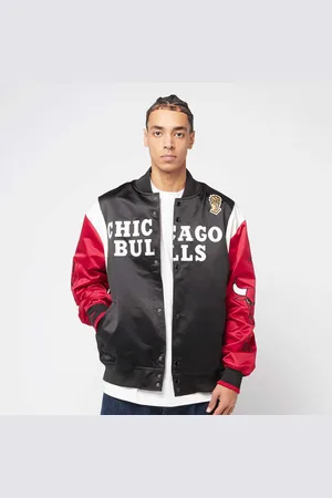 Mitchell & Ness NBA Team Origins Satin Jacket Vintage Logo Chicago Bulls uomo Giacche college taglia S Abbigliamento
