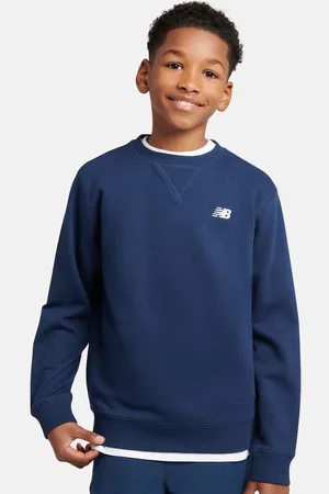 New Balance French Terry Small Logo Crew unisex Felpe con cappuccio e felpe taglia 134 Abbigliamento