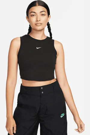 Nike Sportswear Essentials Rib Crop Tanktop donna Top taglia L Abbigliamento
