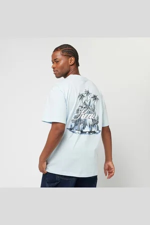 Karl Kani Glacier Palm Trees Backprint Tee light blue uomo T-shirts e polo taglia S Abbigliamento