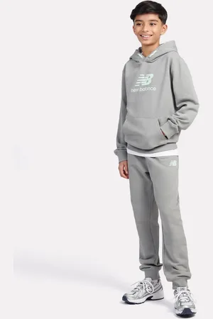 New Balance French Terry Stacked Logo Hoodie unisex Felpe con cappuccio e felpe taglia 134 Abbigliamento