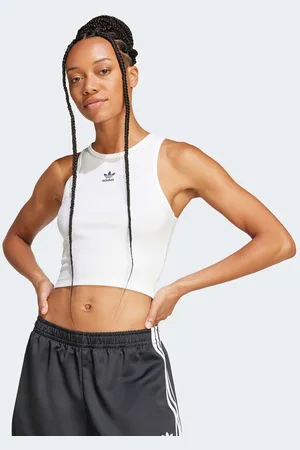 adidas Essential Ribbed Tanktop donna Top taglia XS Abbigliamento