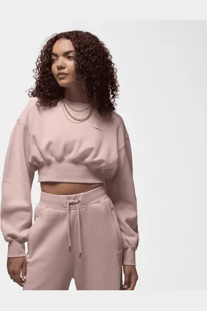 Jordan W J FLT FLC NOV TOP 24 pink oxford donna Felpe con cappuccio e felpe taglia XS Abbigliamento
