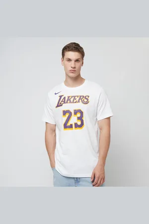 Nike NBA Los Angeles Lakers Tee uomo T-shirts e polo taglia S Abbigliamento
