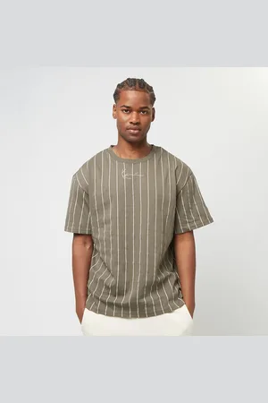 Karl Kani Small Signature Essential Pinstripe Tee light darkbrown/sand uomo T-shirts e polo taglia S Abbigliamento