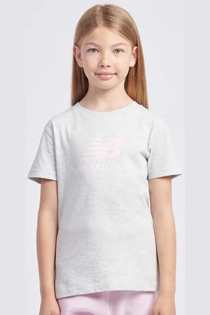 New Balance Jersey Stacked Logo Tee unisex T-shirts e polo taglia 134 Abbigliamento