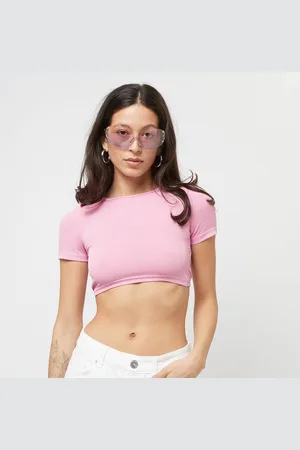 Sixth June Rib Shortsleeve Crop Top donna T-shirts e polo taglia L Abbigliamento