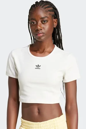 adidas T-shirt a coste Essentials donna T-shirts e polo taglia XS Abbigliamento