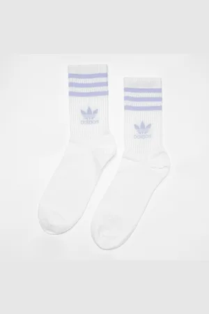 adidas Adicolor Crew Calze (3 Pack) unisex Calzini taglia 40-42 Abbigliamento