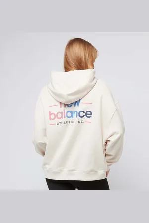New Balance Multi Color Logo Hoodie donna Felpe con cappuccio e felpe taglia XS Abbigliamento