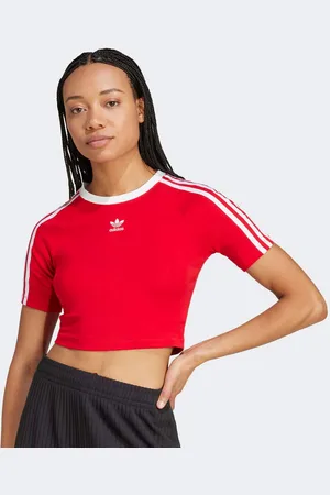 adidas 3-Stripes Baby Tee donna T-shirts e polo taglia XS Abbigliamento