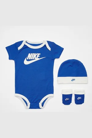 Nike Hat, Bodysuit & Booties Set (3 Piece) unisex Tutine e set per neonati taglia 6M-12M Abbigliamento