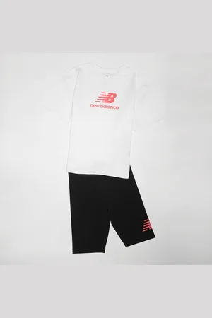 New Balance Stacked Logo Tee And Cycle Short Set unisex Tute taglia 134 Abbigliamento