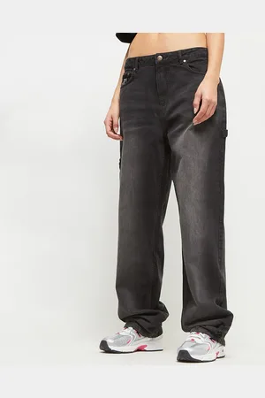 Karl Kani OG Baggy Workwear Denim vintage black donna Pantaloni taglia 25 Abbigliamento