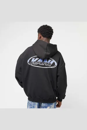 Karl Kani Woven Signature Chrome Zip Hoodie uomo Felpe con cappuccio e felpe taglia S Abbigliamento