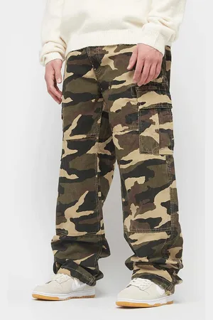 42 Decibel Camo Cargo Pants uomo taglia S Abbigliamento