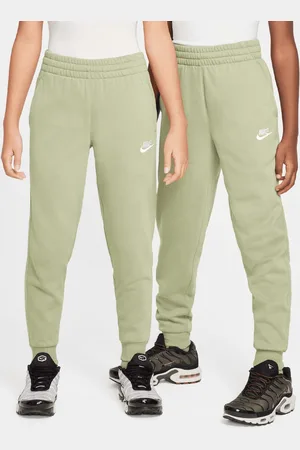 Nike JUNIOR K NSW CLUB FLC JGGR LBR oil green/white unisex Pantaloni sportivi taglia 137 Abbigliamento