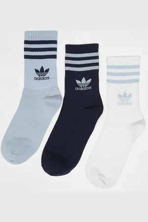 adidas Adicolor Crew Calze (3 Pack) unisex Calzini taglia 43-45 Abbigliamento
