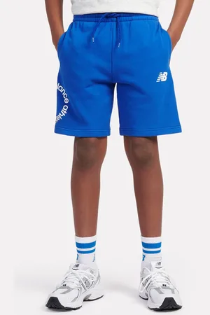 New Balance Circular Logo Graphic Short unisex Shorts sportivi taglia 134 Abbigliamento