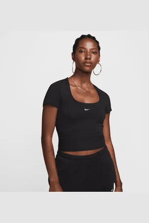 Nike Sportswear Chill Shortsleeve SQR Neck Top donna T-shirts e polo taglia XS Abbigliamento