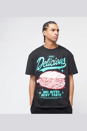 Mister Tee Delicious Sandwich Oversize uomo T-shirts e polo taglia XS Abbigliamento