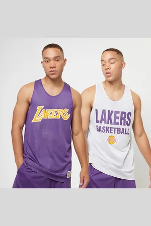 Mitchell & Ness NBA Reversible Mesh Tank Vintage Logo La Lakers uomo Canotte taglia S Abbigliamento