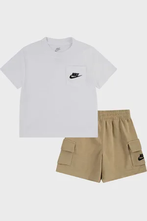 Nike Sportswear Pocket Tee French Terry Shorts Set unisex Tutine e set per neonati taglia 92 - 98 Abbigliamento