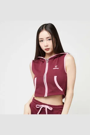 Felicious Cropped Zip Hoodie Top donna Camicie taglia XS Abbigliamento