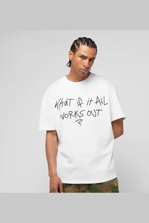 Mister Tee It All Works Out Wording Oversize uomo T-shirts e polo taglia XS Abbigliamento