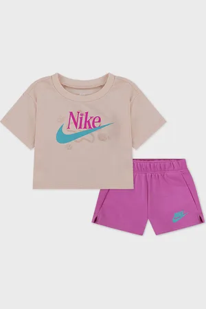 Nike Wild Flower Jersey French Terry Shorts Set unisex Tutine e set per neonati taglia 92 - 98 Abbigliamento
