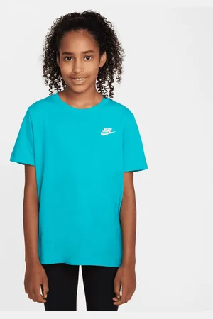 Nike Junior Sportswear Tee EMB Futura Low Brand Read unisex T-shirts e polo taglia 137 Abbigliamento