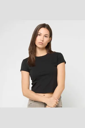 Urban classics Ladies Stretch Jersey Cropped Tee donna T-shirts e polo taglia XS Abbigliamento