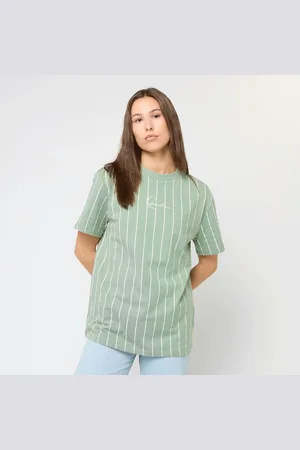 Karl Kani Small Signature Essential Pinstripe Oversized Tee donna T-shirts e polo taglia XS Abbigliamento
