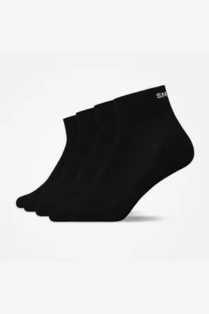 Snocks Calzini da sneaker retrò nelle taglie 35 38 in nero confezione da 4 calzini unisex in cotone biologico di