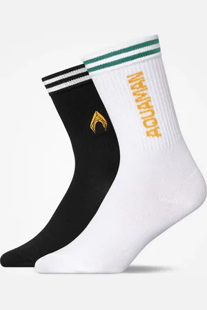 Snocks Calzini sportivi alti con strisce nelle taglie 35 38 in confezione da 2 calzini unisex in cotone biologico di