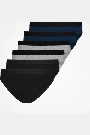Snocks Slip da uomo taglia M in nero/grigio/blu confezione da 6 biancheria intima da uomo di