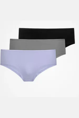 Snocks Mutandine hipster taglia XS in viola/verde/nero confezione da 3 biancheria intima da donna in cotone biologico di