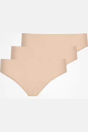 Snocks Mutandine Hipster Seamless nella taglia XS in beige chiaro confezione da 3 biancheria intima da donna di
