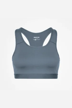 Snocks Reggiseno sportivo taglia XS in blu colomba confezione da 1 top da donna in poliestere riciclato di