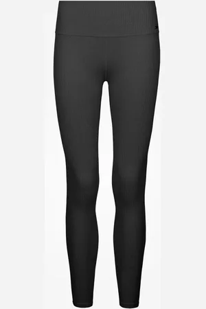Snocks Leggings a coste taglia XS in nero confezione da 1 pantaloni da donna in poliammide riciclata di