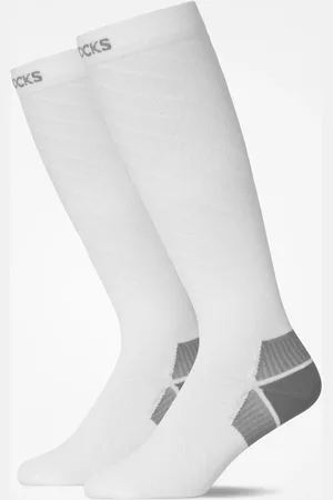Snocks Calzini sportivi a compressione nelle taglie 43 46 in bianco confezione da 1 calzini unisex di