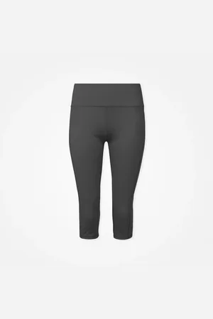 Snocks Leggings Capri taglia S in grigio scuro confezione da 1 pantaloni da donna in poliestere riciclato di