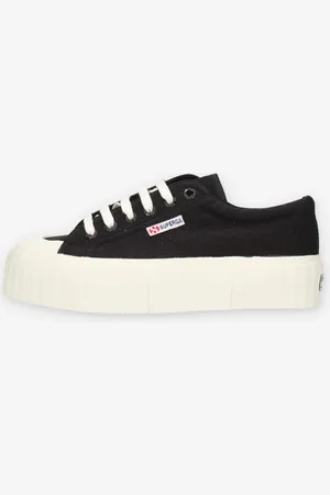 Superga 2631 Stripe Platform Sneakers nere da donna