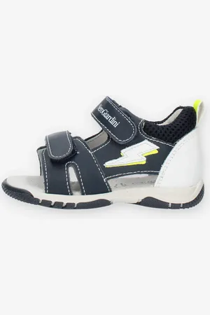 Nero Giardini Sandali blu da bimbo con strappo
