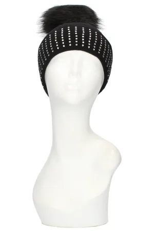 John Richmond Cappello con strass e pon pon