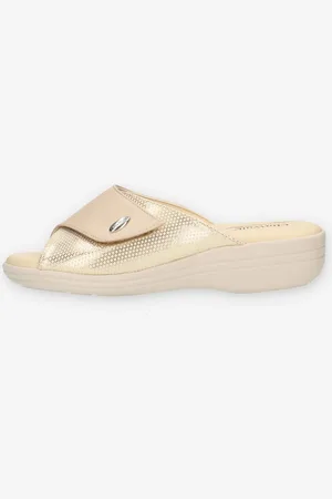 Clia Walk Comfort 96 Ciabatte beige e oro da donna