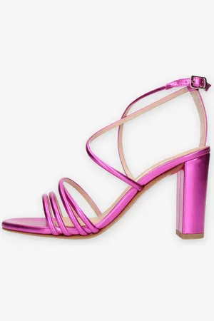 Albano Sandali da donna con tacco fuxia