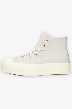 Converse CTAS Lift Hi Sneakers alte grigie in pelle