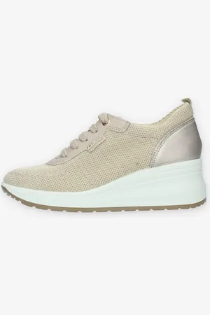 Enval Sneakers con zeppa beige